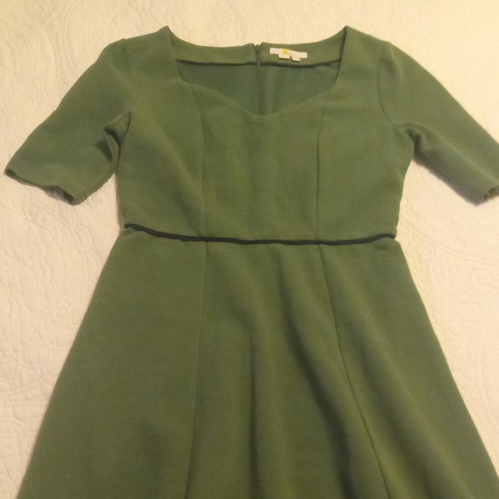 Green Boden midi ponte dress - size 8